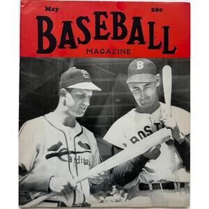 RARE 1949 Baseball Magazine Stan Musial Ted Williams St. Louis Cardinals Red Sox